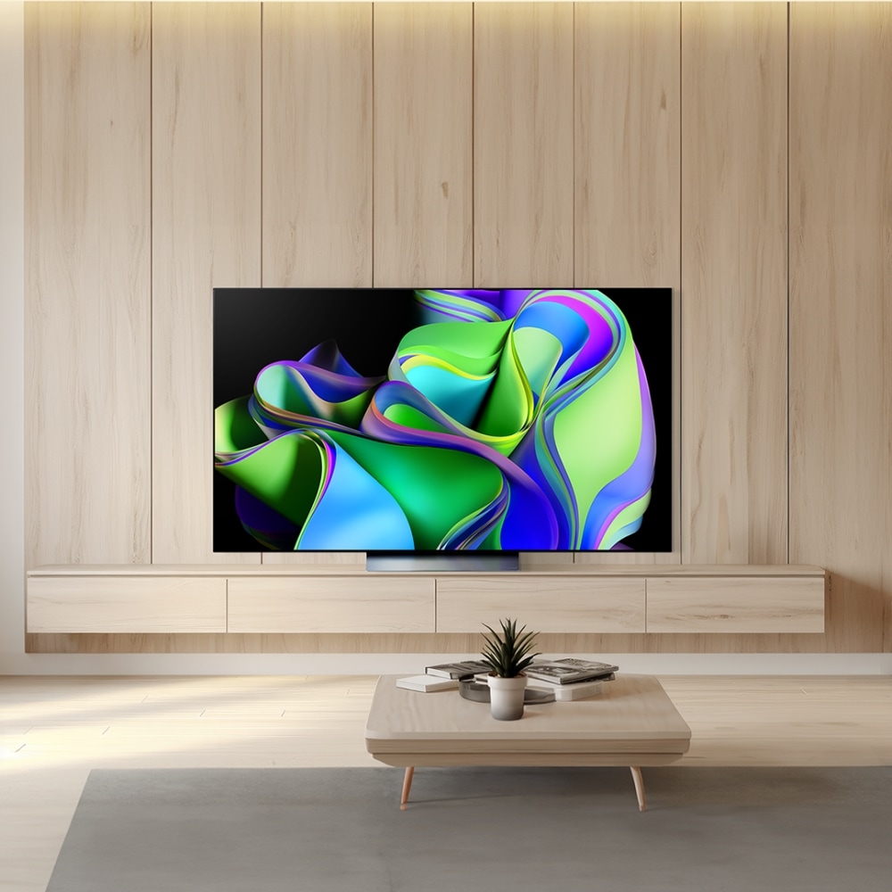TV LG 올레드 evo (스탠드형) (OLED77C3XS.AKRG) 메인이미지 1