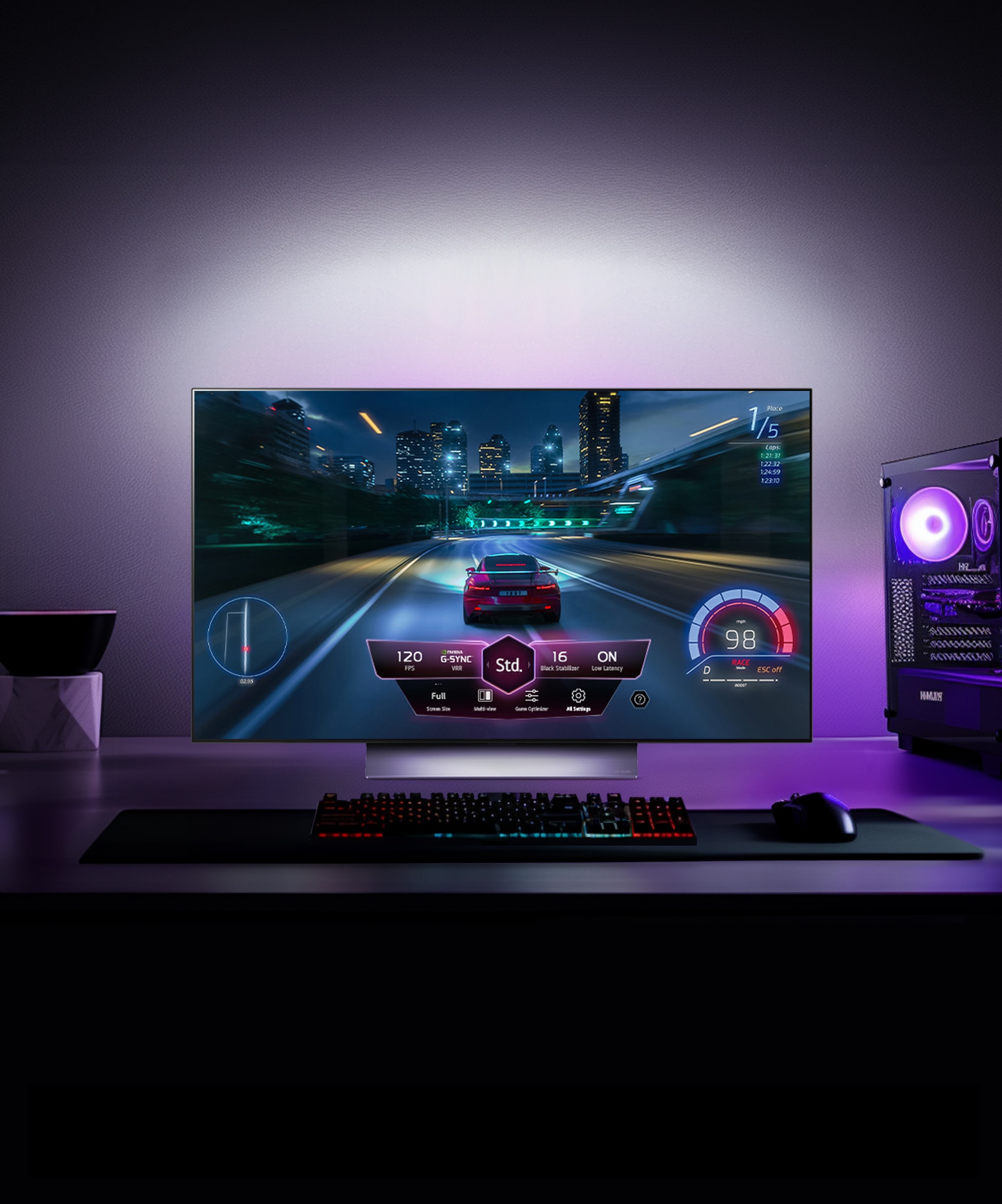 TV LG 올레드 evo (스탠드형) (OLED48C4KS.AKRG) 메인이미지 0