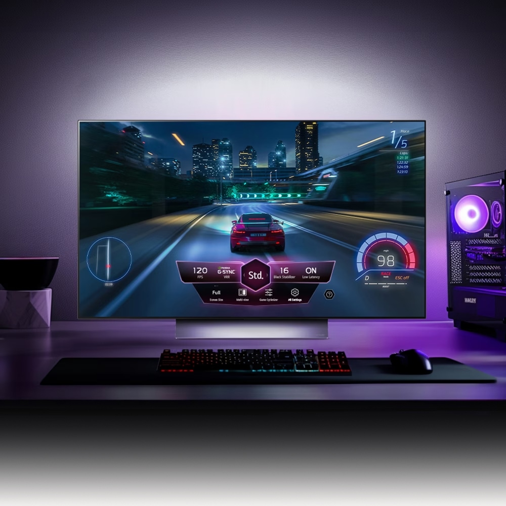 TV LG 올레드 evo (스탠드형) (OLED48C4KS.AKRG) 메인이미지 1