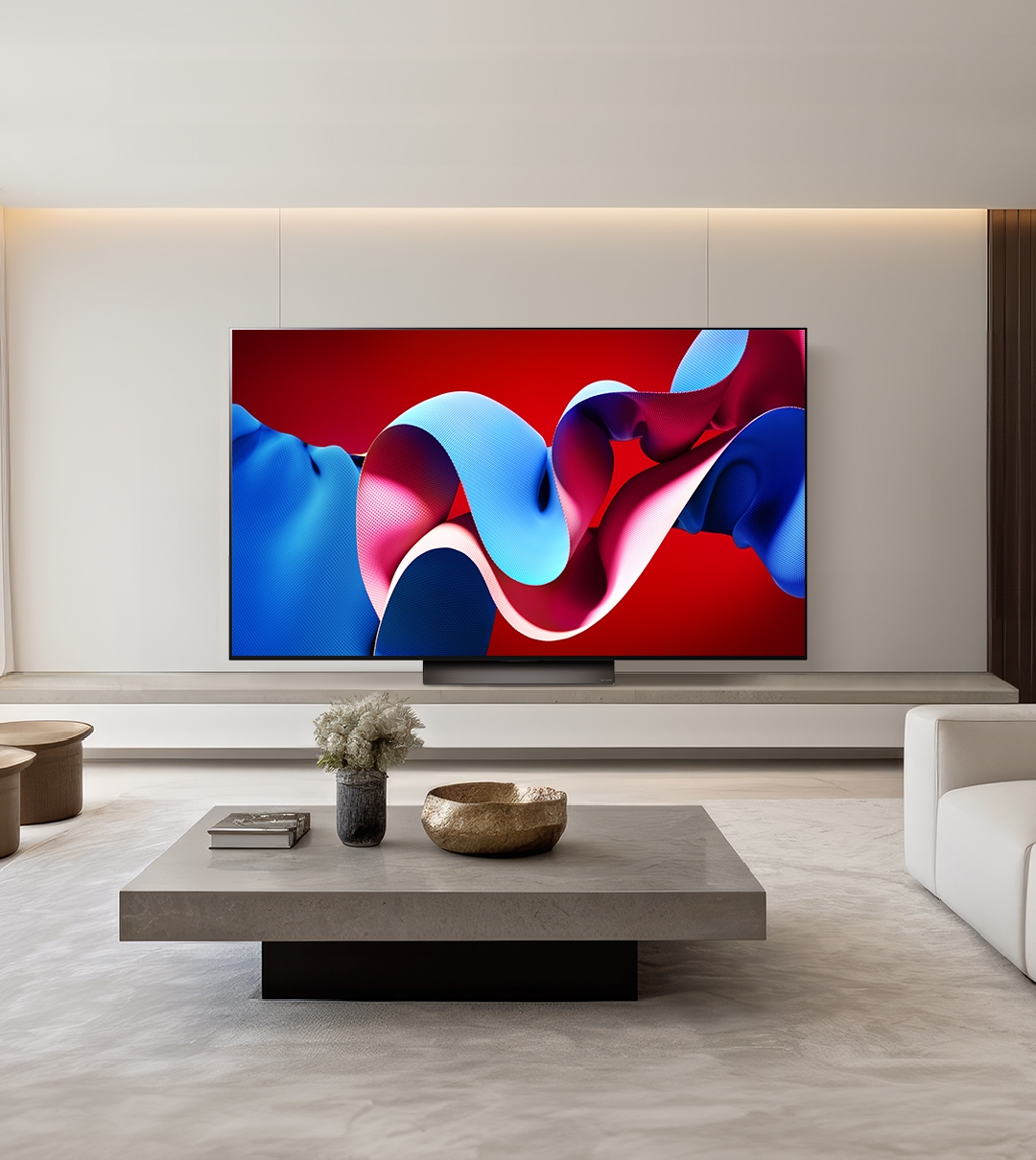 TV LG 올레드 evo (스탠드형) (OLED77C4QS.AKRG) 메인이미지 0