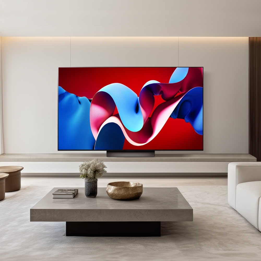 TV LG 올레드 evo (스탠드형) (OLED77C4QS.AKRG) 메인이미지 1
