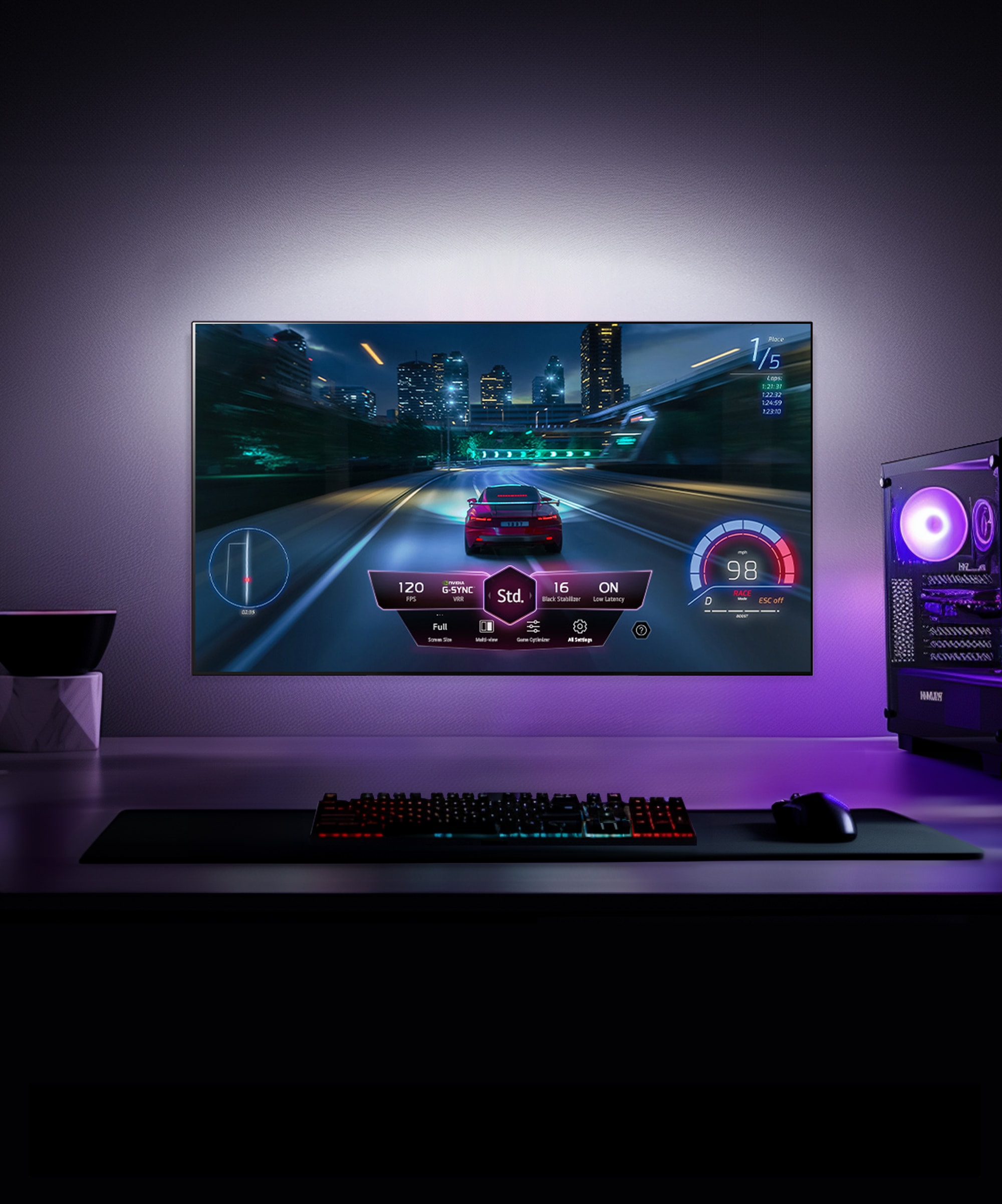 TV LG 올레드 evo (벽걸이형) (OLED48C4EW.AKRG) 메인이미지 0