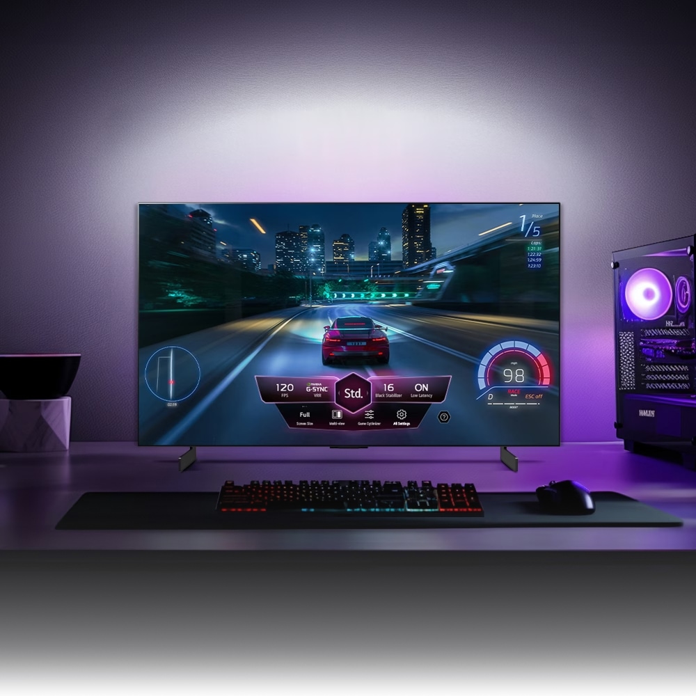 TV LG 올레드 evo (스탠드형) (OLED42C4ES.AKRG) 메인이미지 1
