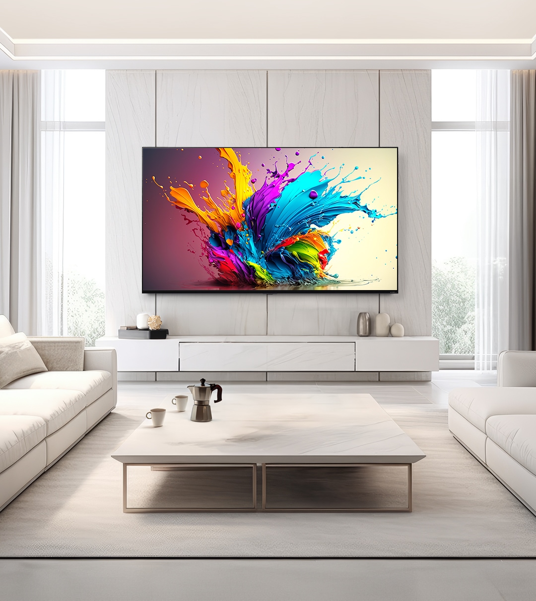 TV LG QNED evo (벽걸이형) (65QNED90KQW.AKRG) 메인이미지 0
