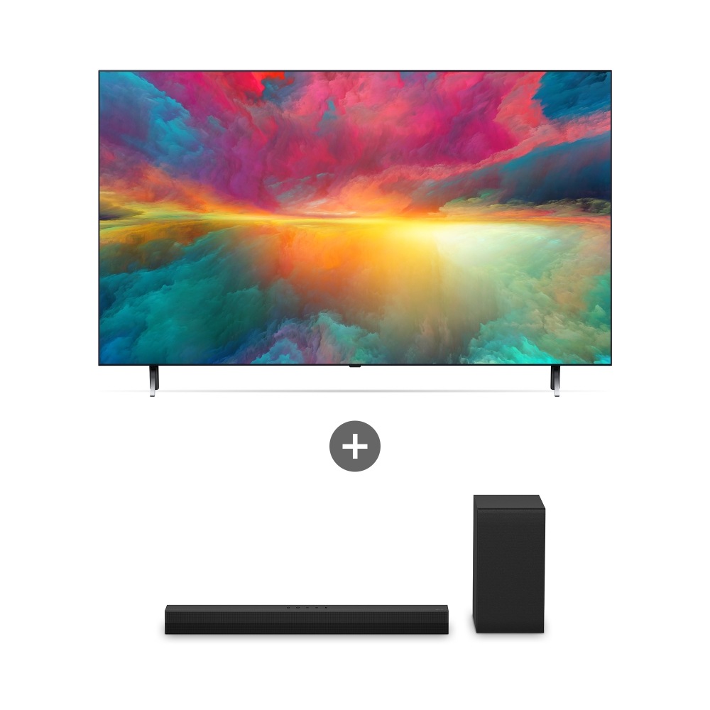 TV LG QNED TV (스탠드형) + LG 사운드바   (65QNED75KRS.AS40T) 메인이미지 0