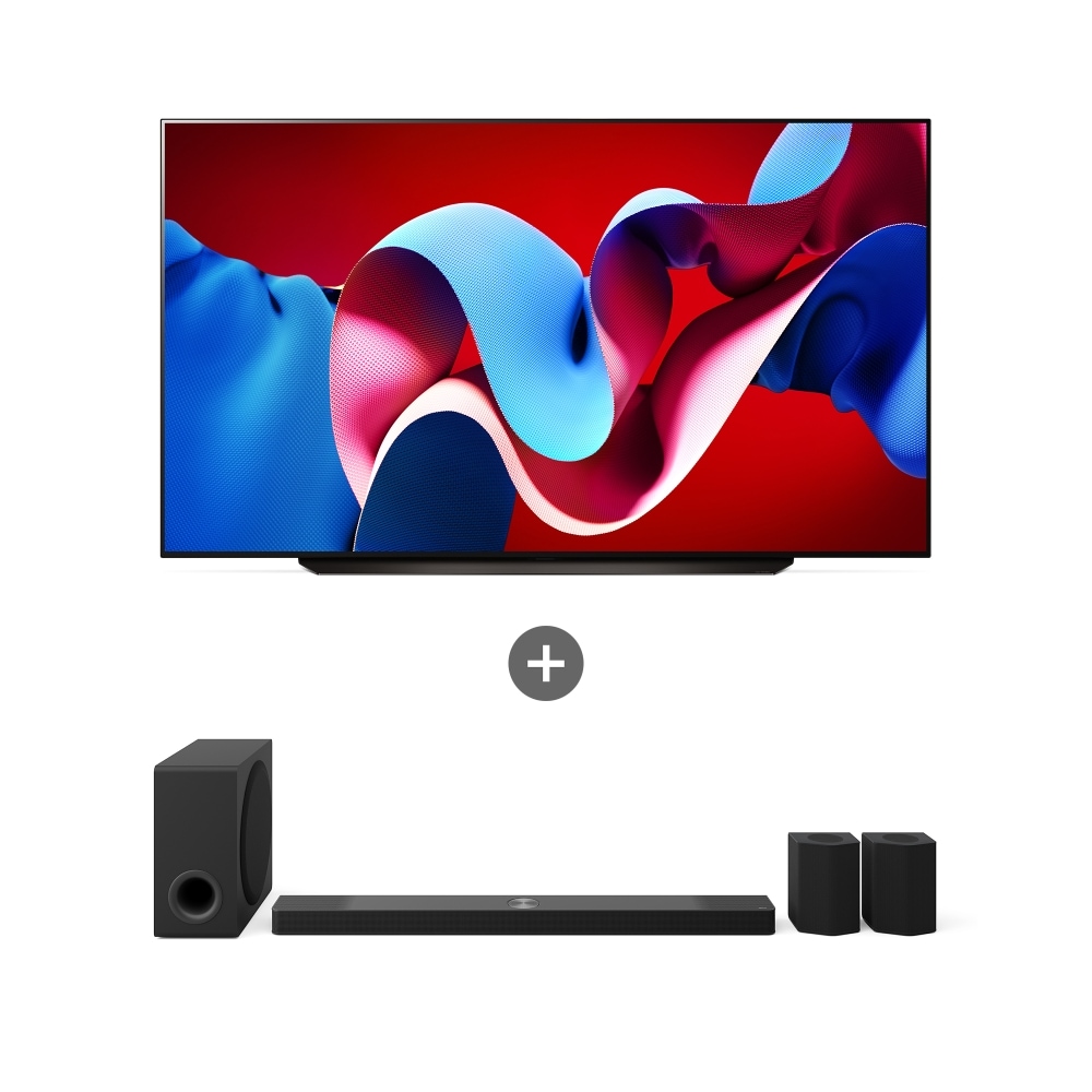 TV LG 올레드 evo (스탠드형) + LG 사운드바   (OLED83C4QS.AS95TR) 메인이미지 0