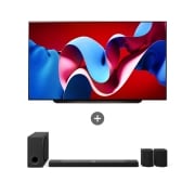 TV LG 올레드 evo (스탠드형) + LG 사운드바   (OLED83C4KS.AS95TR) 썸네일이미지 0