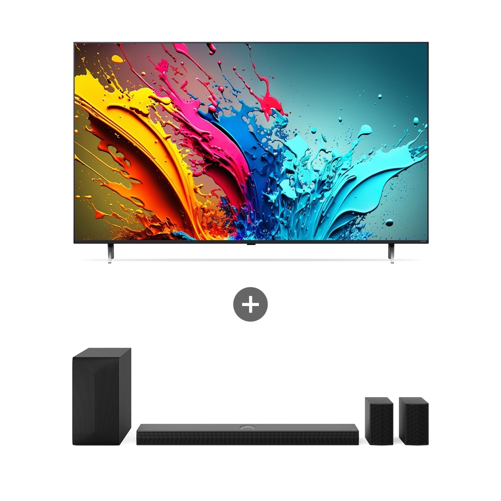 TV LG QNED TV (스탠드형) + LG 사운드바   (86QNED85TKS.AS70TR) 메인이미지 0