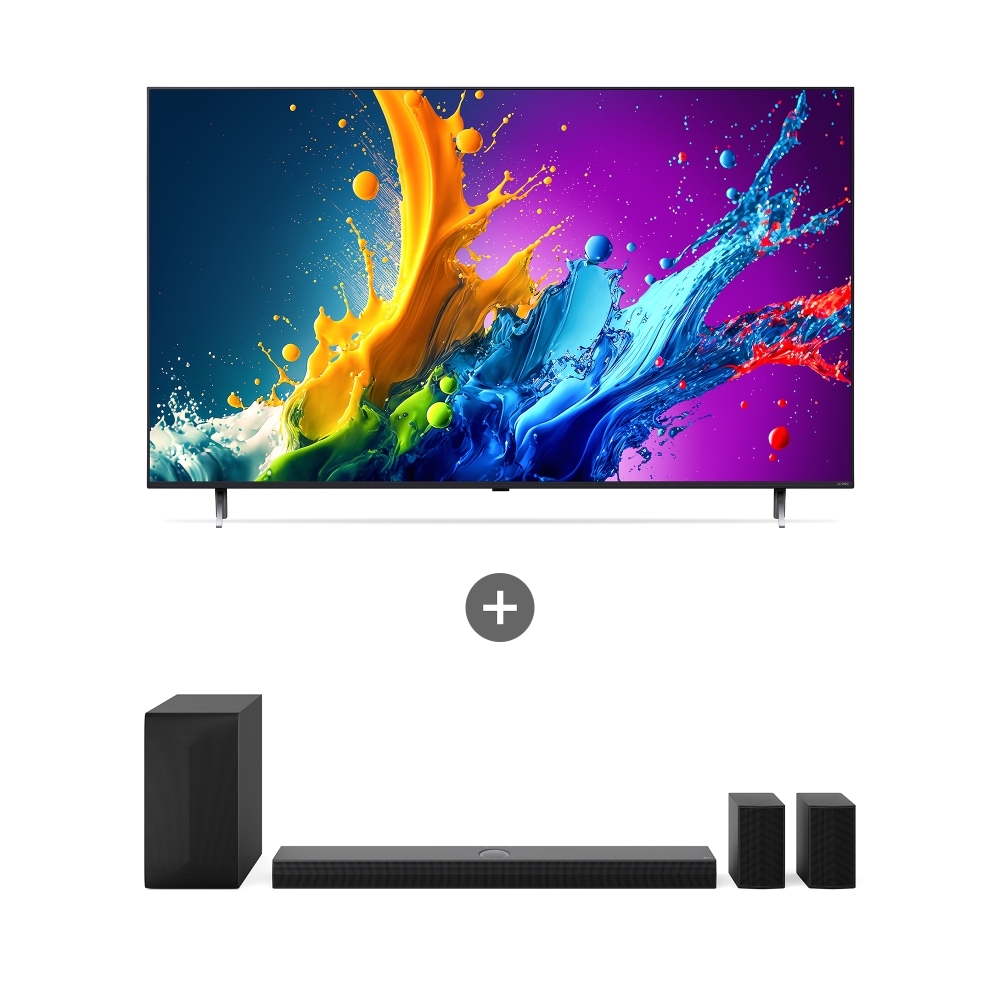 TV LG QNED TV (스탠드형) + LG 사운드바   (86QNED80TKS.AS70TR) 메인이미지 0