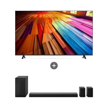 LG 울트라 HD TV (스탠드형) <br> + LG 사운드바