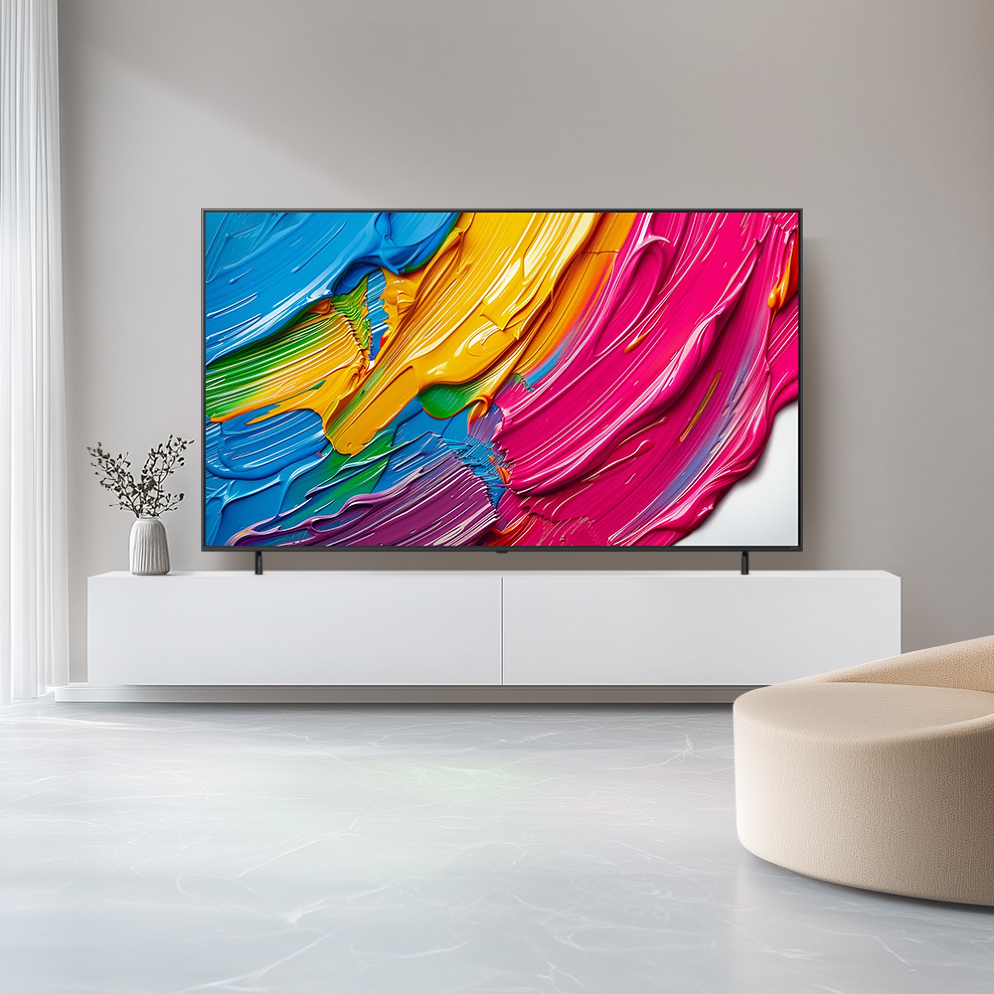 TV LG QNED TV (스탠드형) (65QNED65ABS.AKRG) 줌이미지 1