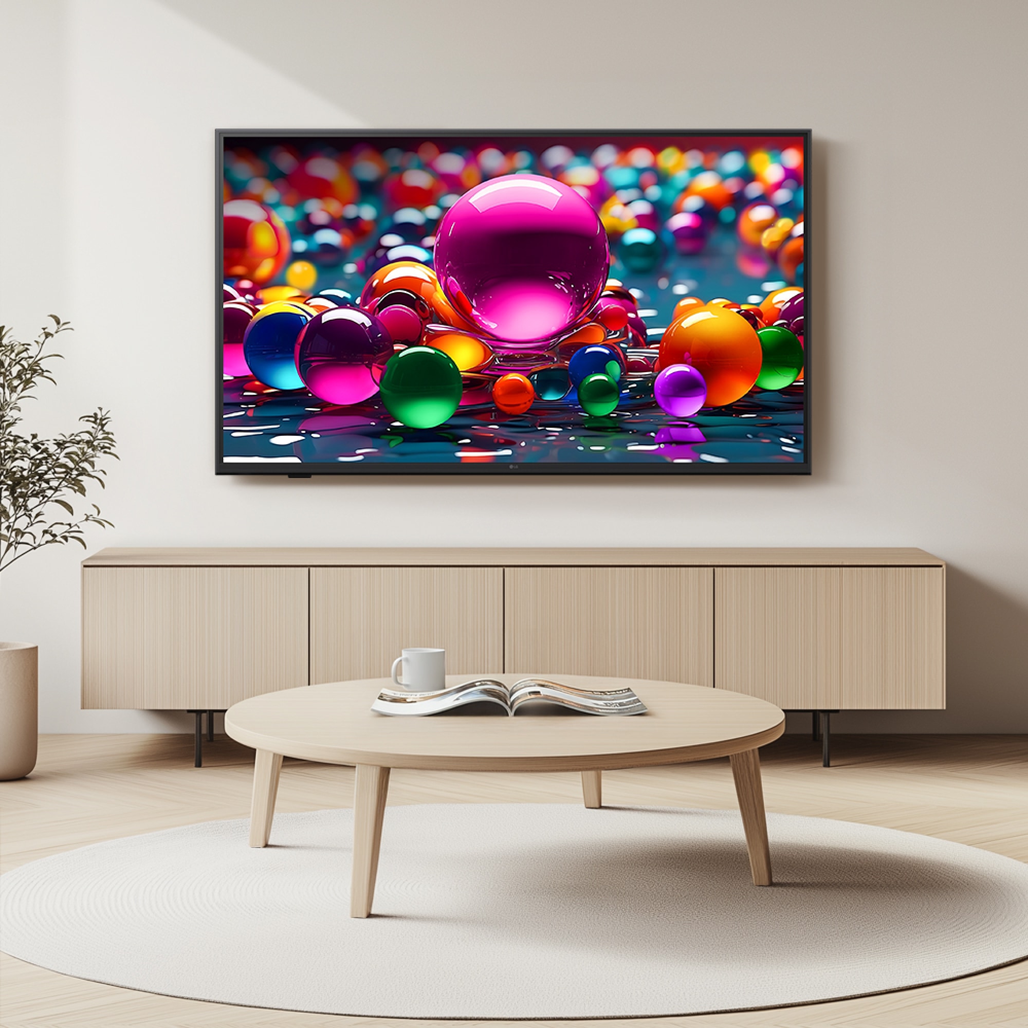TV LG 울트라 HD TV AI (벽걸이형) (43UA7500EW.AKRG) 줌이미지 1