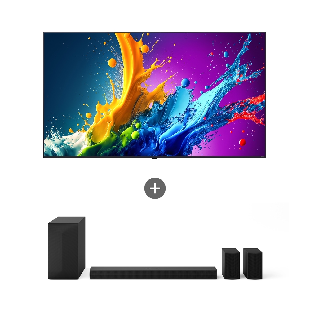 TV LG QNED TV (벽걸이형) + LG 사운드바 (86QNED65TBW.AS60TR) 메인이미지 0
