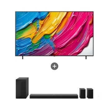 LG QNED AI (스탠드형)  + LG 사운드바 189cm 