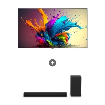 LG QNED evo (벽걸이형)<br> + LG 사운드바