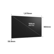 TV LG QNED AI (벽걸이형) (75QNED70AGW.AKRG) 썸네일이미지 2