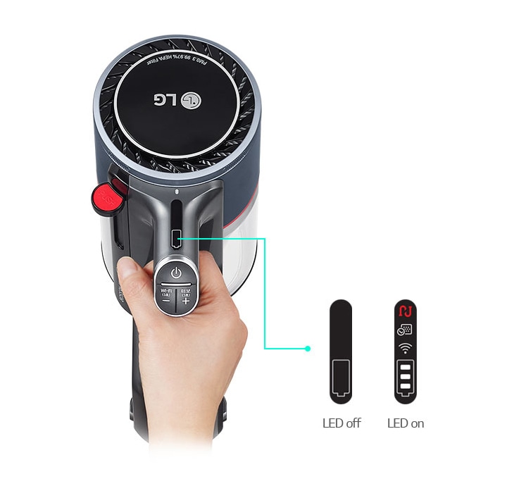 청소 중에도 확인 가능한<br>LED 디스플레이2