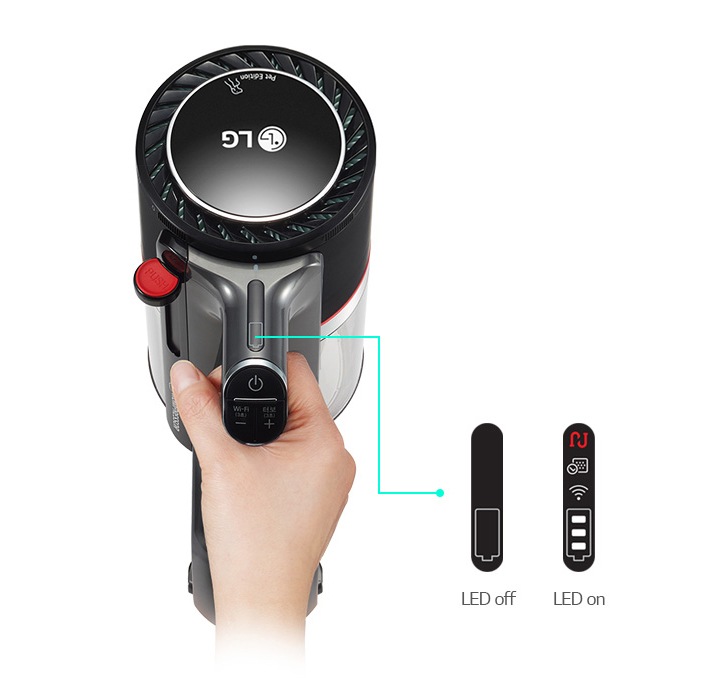 청소 중에도 확인 가능한<br>LED 디스플레이2
