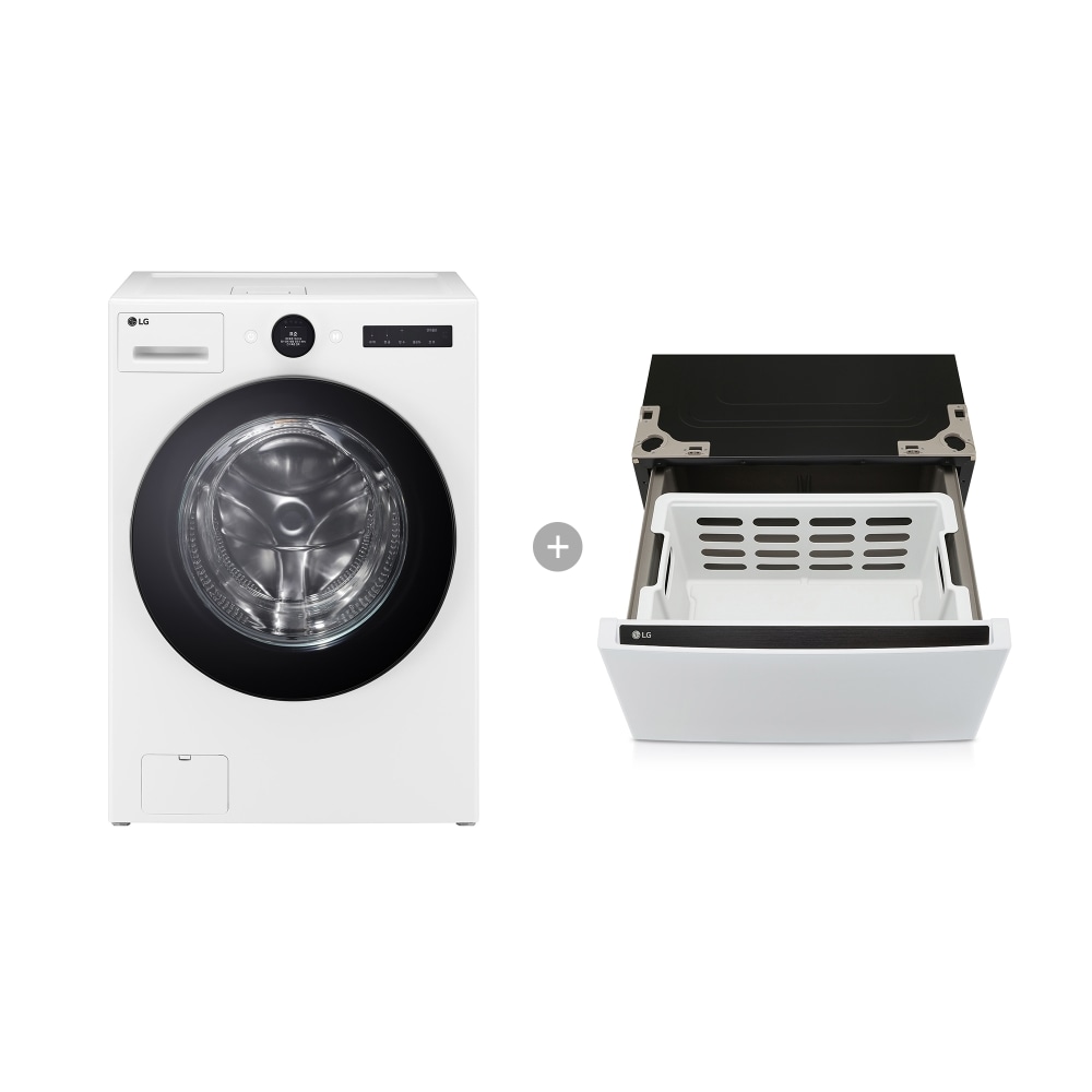 워시콤보 LG 트롬 오브제컬렉션 워시콤보 + 키높이 수납함 (FH24WNF.AKOR) 메인이미지 0