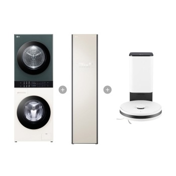 LG 워시타워 컴팩트 + LG 스타일러+ LG 코드제로 R5