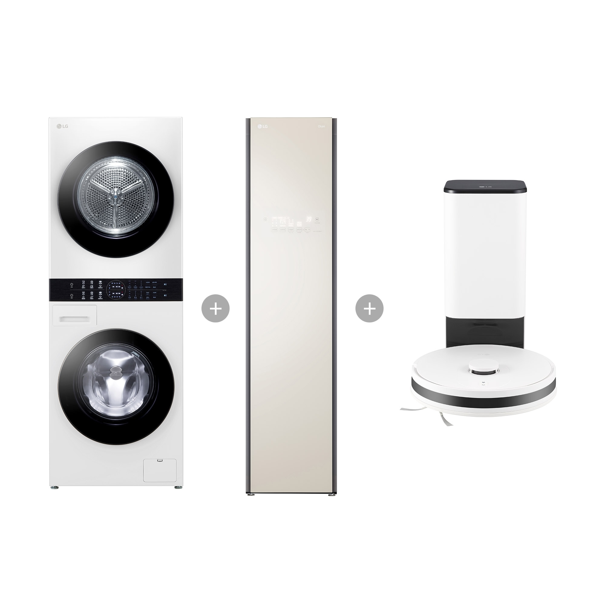 워시타워 LG 워시타워 컴팩트 + LG 스타일러+ LG 코드제로 R5 (W10W-3B85HA.AKOR) 줌이미지 0