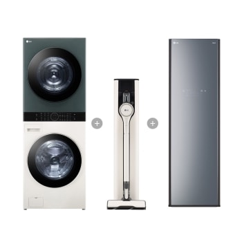 LG 워시타워 + LG 스타일러 + LG 코드제로 A9S