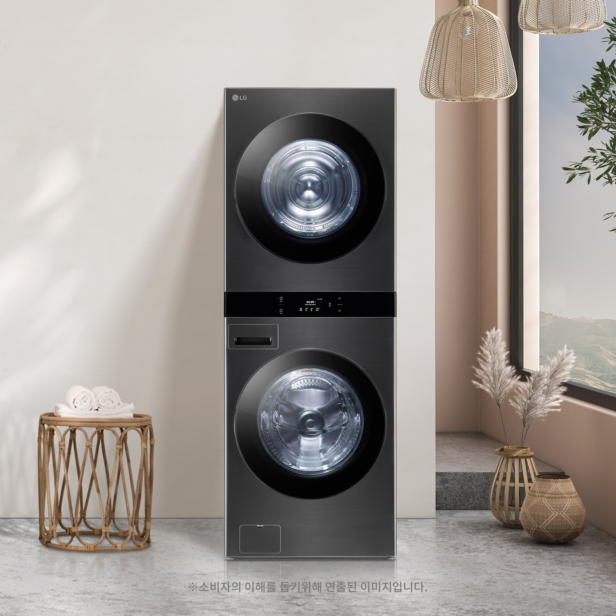 LG 오브제컬렉션 LG 트롬 오브제컬렉션 워시타워 (WL21KDU.AKOR) 줌이미지 0