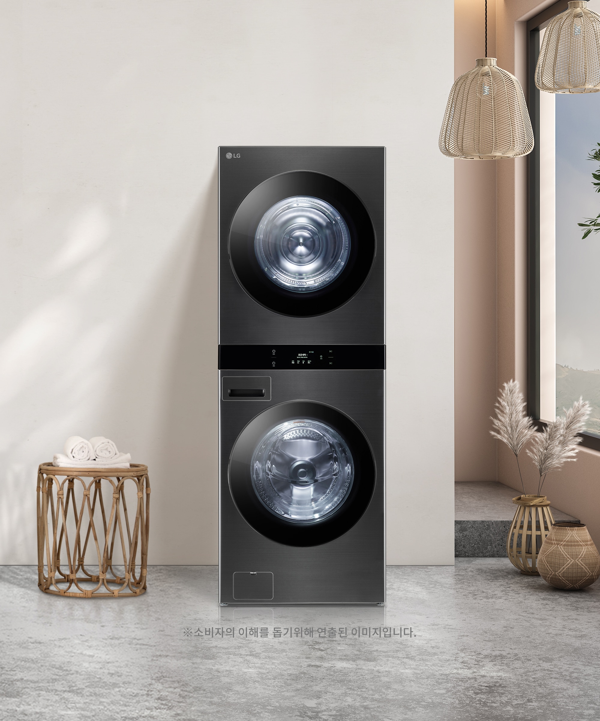 LG 오브제컬렉션 LG 트롬 오브제컬렉션 워시타워 (WL21KDU.AKOR) 메인이미지 0