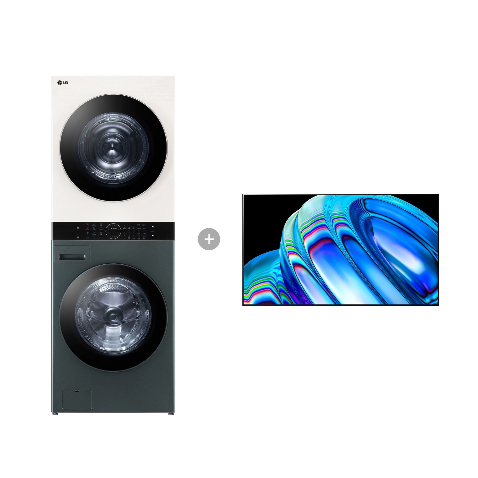 워시타워 LG 트롬 오브제컬렉션 워시타워 + LG 올레드 TV (벽걸이형) (W21GEZ-7B2W.AKOR) 줌이미지 0