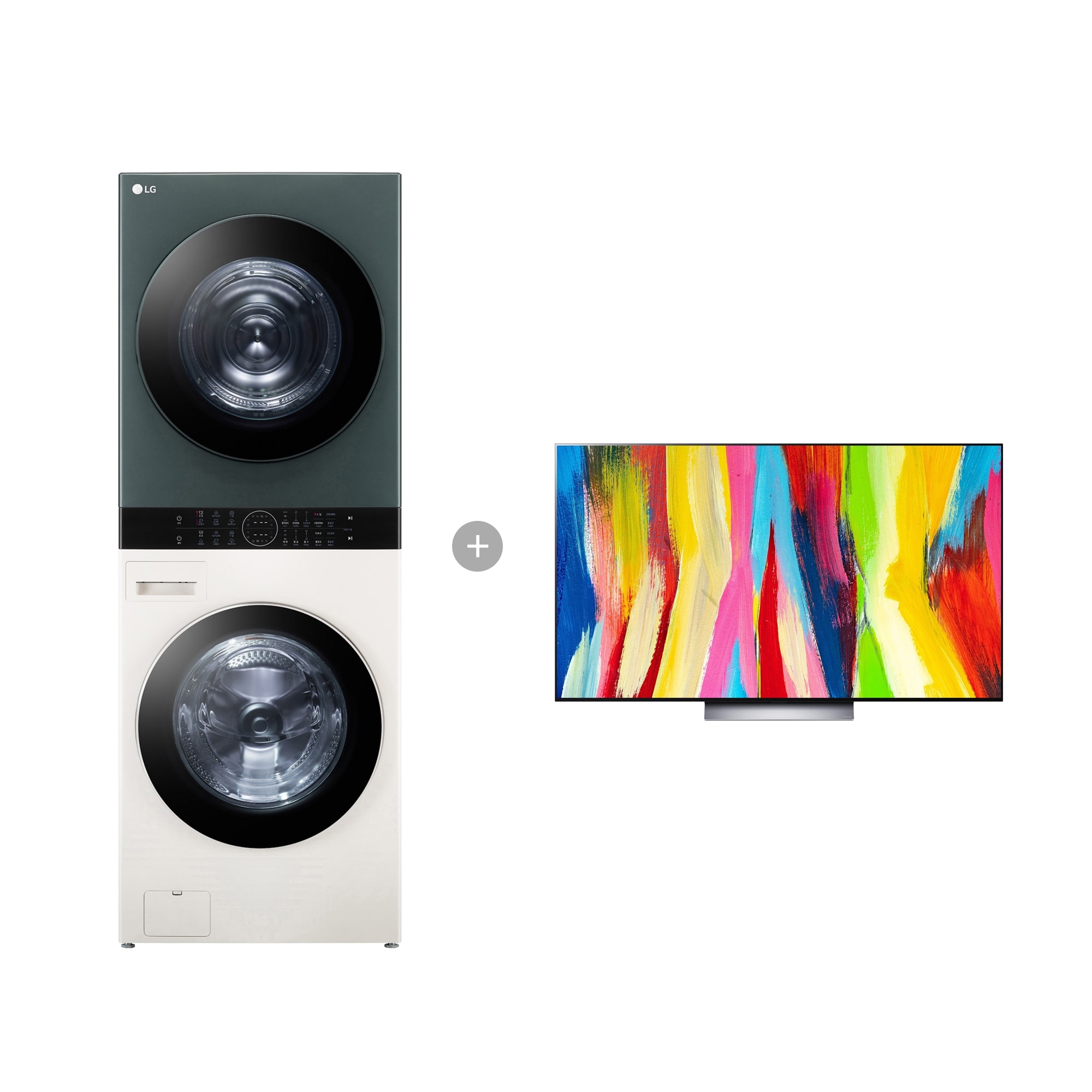 워시타워 LG 트롬 오브제컬렉션 워시타워 + LG 올레드 evo (스탠드형) (W21EGZ-7C2S.AKOR) 줌이미지 0