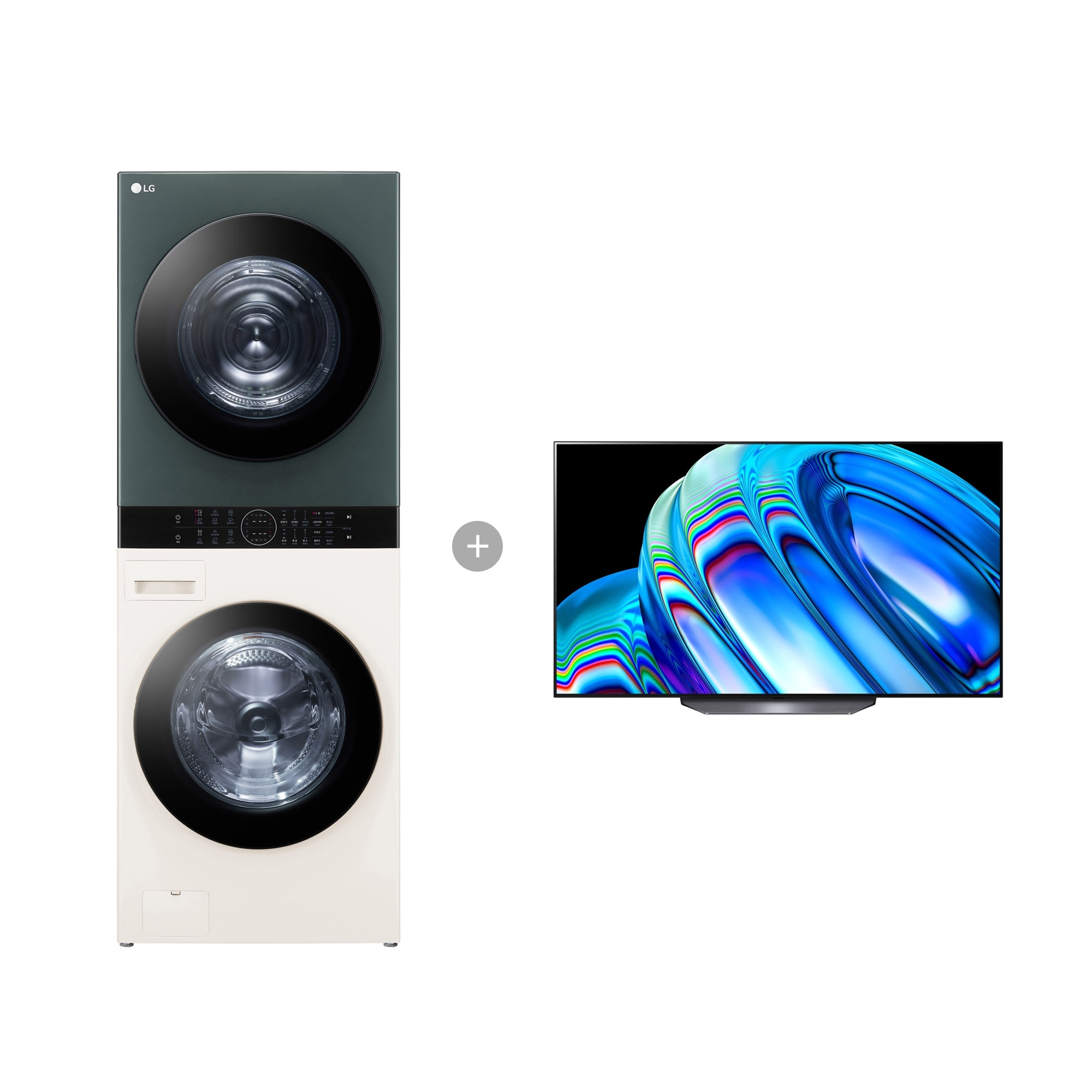 워시타워 LG 트롬 오브제컬렉션 워시타워 + LG 올레드 TV (스탠드형) (W21EGH-7B2S.AKOR) 줌이미지 0