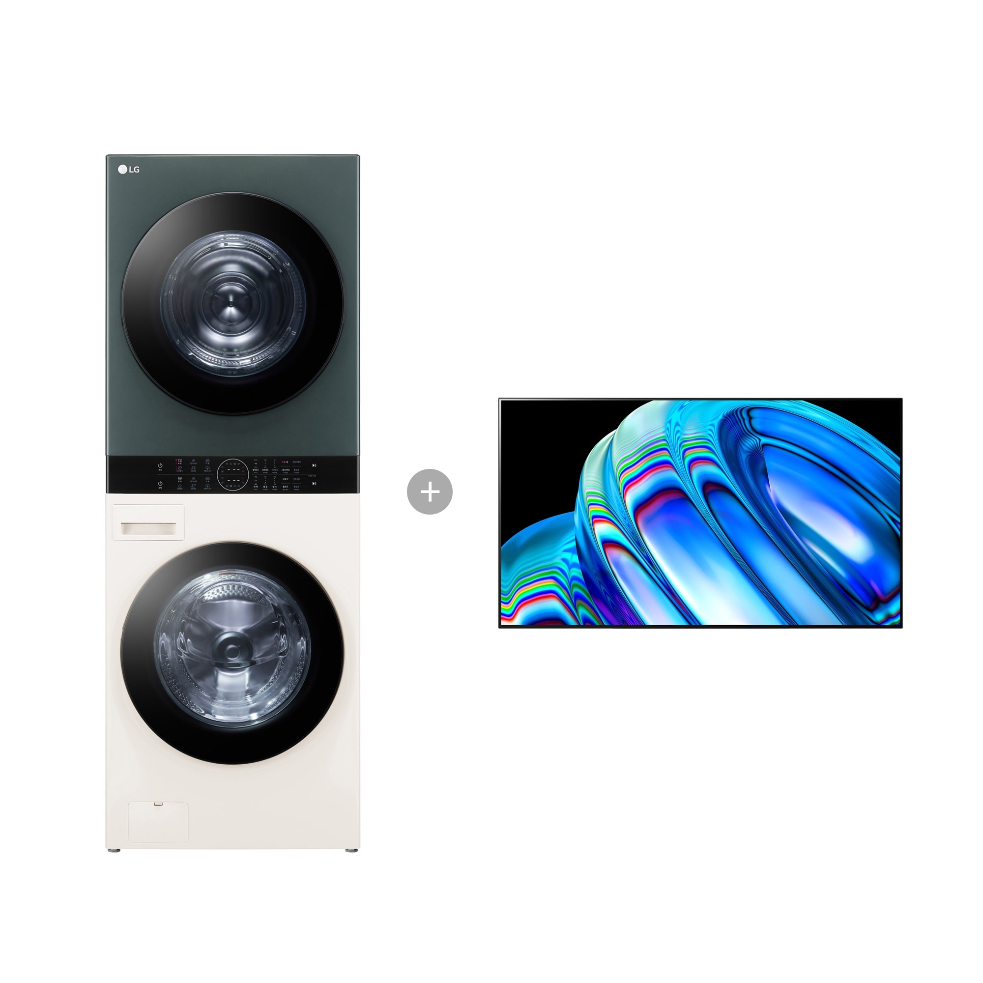 워시타워 LG 트롬 오브제컬렉션 워시타워 + LG 올레드 TV (벽걸이형) (W21EGH-7B2F.AKOR) 줌이미지 0