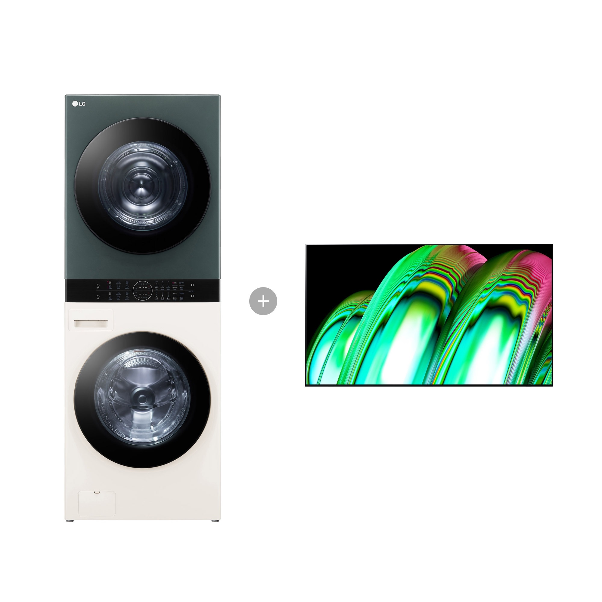 워시타워 LG 트롬 오브제컬렉션 워시타워 + LG 올레드 TV (벽걸이형) (W21EGH-7AEW.AKOR) 줌이미지 0