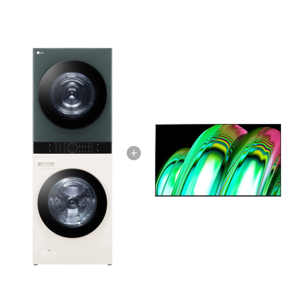 워시타워 LG 트롬 오브제컬렉션 워시타워 + LG 올레드 TV (벽걸이형) (W21EGH-7AEW.AKOR) 메인이미지 0