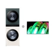 워시타워 LG 트롬 오브제컬렉션 워시타워 + LG 올레드 TV (벽걸이형) (W21EGH-7AEW.AKOR) 썸네일이미지 0