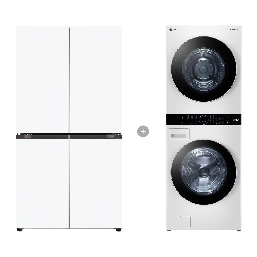 워시타워 LG 디오스 오브제컬렉션 매직스페이스 냉장고 + LG 트롬 워시타워 (W20WD-T873H.AKOR) 메인이미지 0
