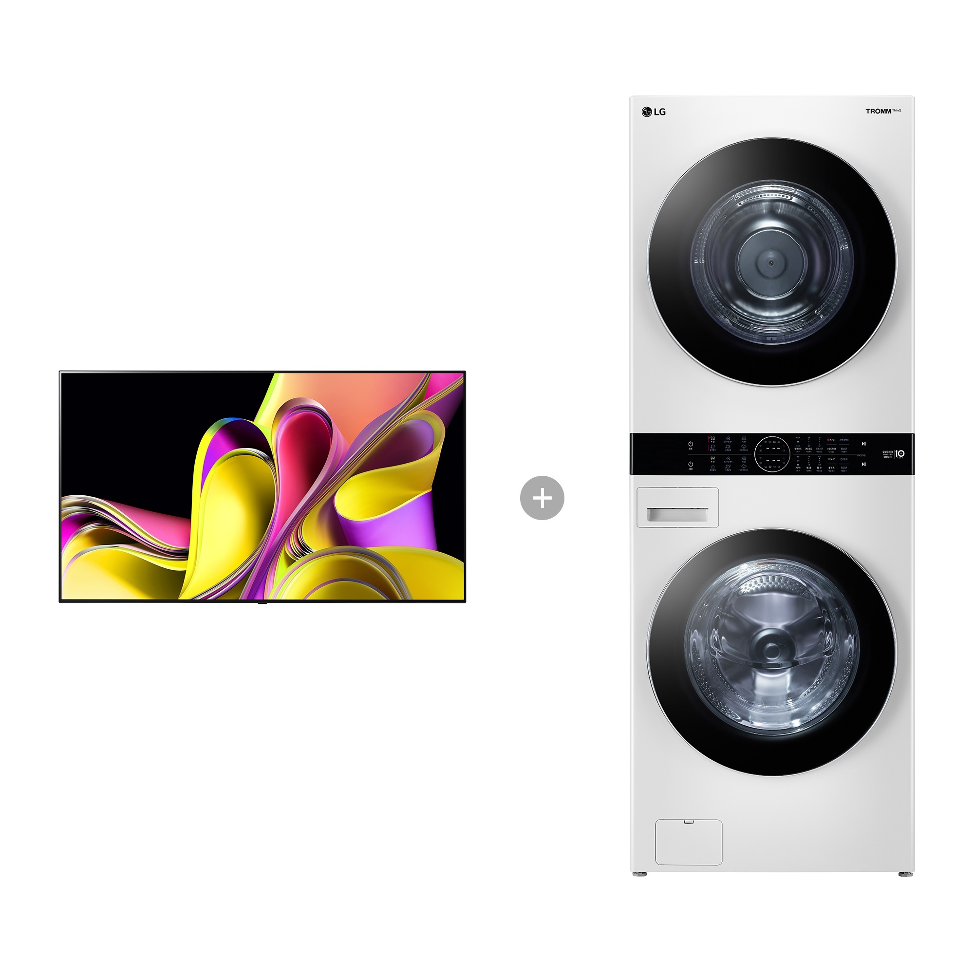 워시타워 LG 올레드 TV (벽걸이형) + LG 트롬 워시타워 (W20WD-O65BW.AKOR) 줌이미지 0