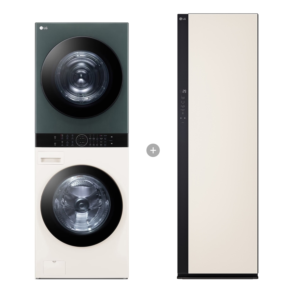 워시타워 LG 트롬 오브제컬렉션 워시타워 + LG 스타일러 (W21GEAM-5B4.AKOR) 메인이미지 0
