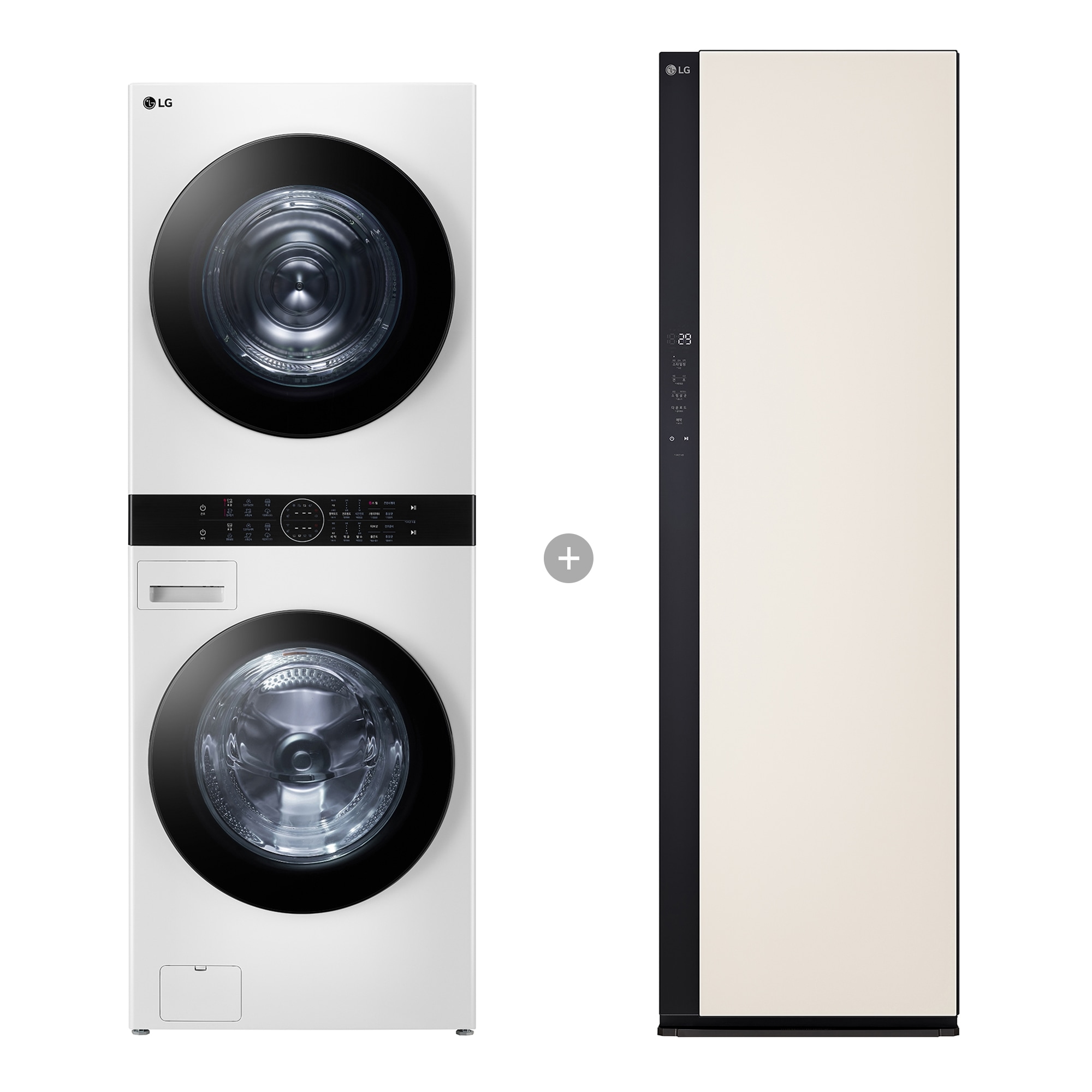 워시타워 LG 트롬 오브제컬렉션 워시타워 + LG 스타일러 (W21WAM-5B4.AKOR) 줌이미지 1