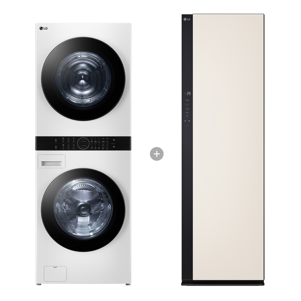 워시타워 LG 트롬 오브제컬렉션 워시타워 + LG 스타일러 (W21WAM-5B4.AKOR) 메인이미지 0