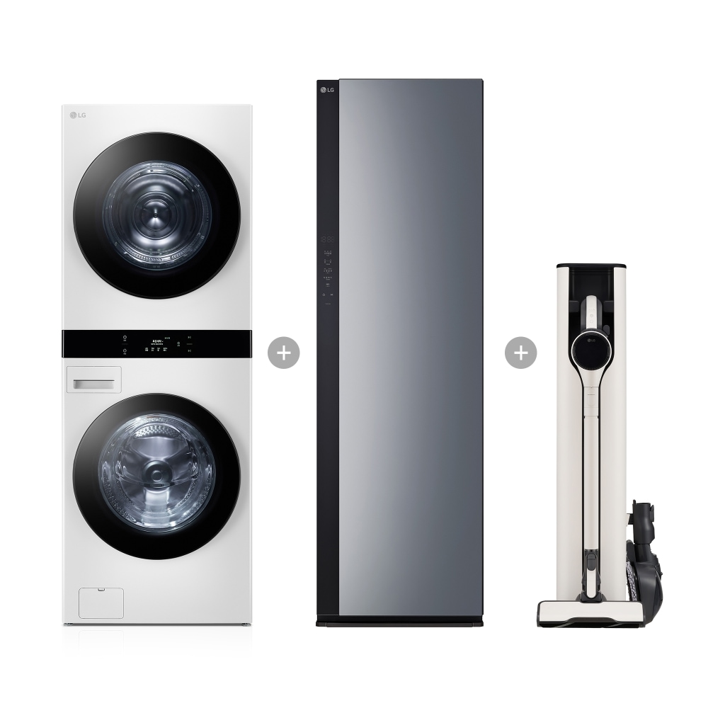 워시타워 LG 트롬 오브제컬렉션 워시타워 + LG 스타일러 + LG 코드제로 A9S (1WU-G52-48W.AKOR) 메인이미지 0