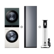 워시타워 LG 트롬 오브제컬렉션 워시타워 + LG 스타일러 + LG 코드제로 A9S (1EG-G52-48H.AKOR) 썸네일이미지 1
