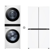 워시타워 LG 트롬 오브제컬렉션 워시타워 + LG 디오스 오브제컬렉션 매직스페이스 냉장고 (20WN-T83MW1.AKOR) 썸네일이미지 0