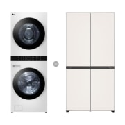 워시타워 LG 트롬 오브제컬렉션 워시타워 + LG 디오스 오브제컬렉션 빌트인 타입 냉장고 (20WN-M63GB0.AKOR) 썸네일이미지 1