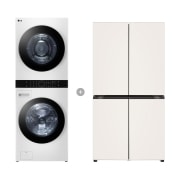 워시타워 LG 트롬 오브제컬렉션 워시타워 + LG 디오스 오브제컬렉션 STEM 베이직 냉장고 (20WN-T85ME0.AKOR) 썸네일이미지 1