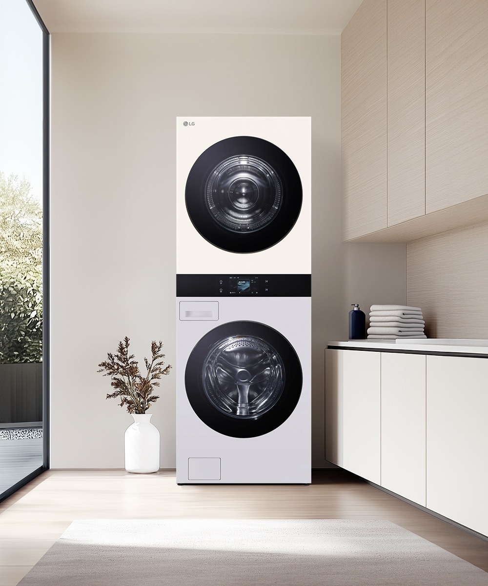 LG 오브제컬렉션 LG 트롬 AI 오브제컬렉션 워시타워 (WA2525MEZF.AKOR) 메인이미지 0