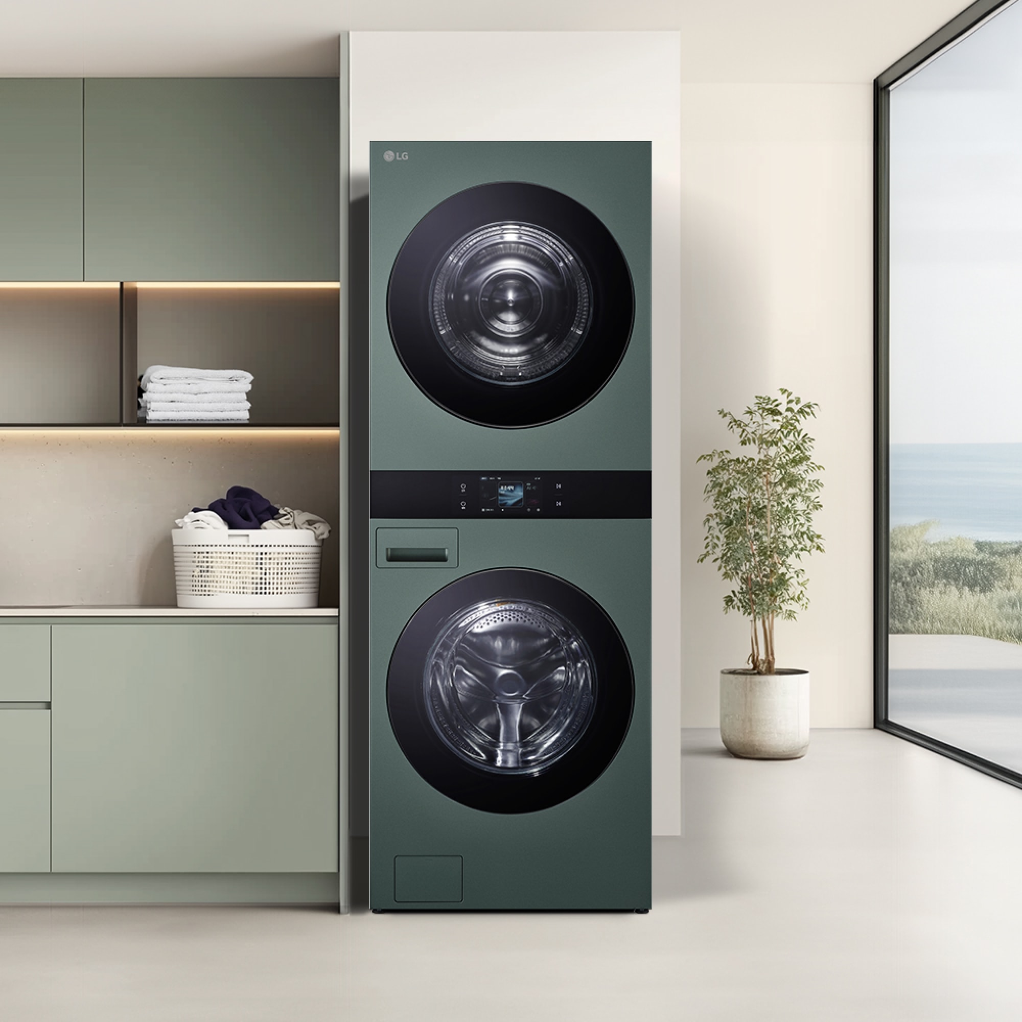 워시타워 LG 트롬 AI 오브제컬렉션 워시타워 (WA2323GGZN.AKOR) 줌이미지 1