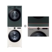 세탁기 LG 트롬 + LG 트롬 건조기 + 스태킹키트 (KX25ESE-GSG.AKOR) 썸네일이미지 0