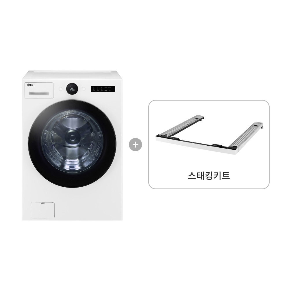 세탁기 LG 트롬 오브제컬렉션 + 스태킹키트 (FX24WN-KW.AKOR) 메인이미지 0
