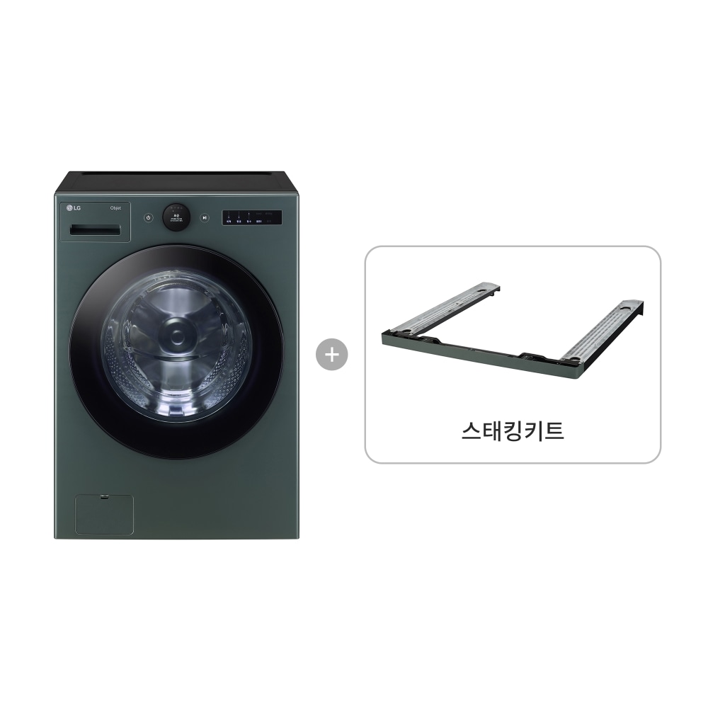 세탁기 LG 트롬 오브제컬렉션 + 스태킹키트 (FX24GN-KG.AKOR) 메인이미지 0